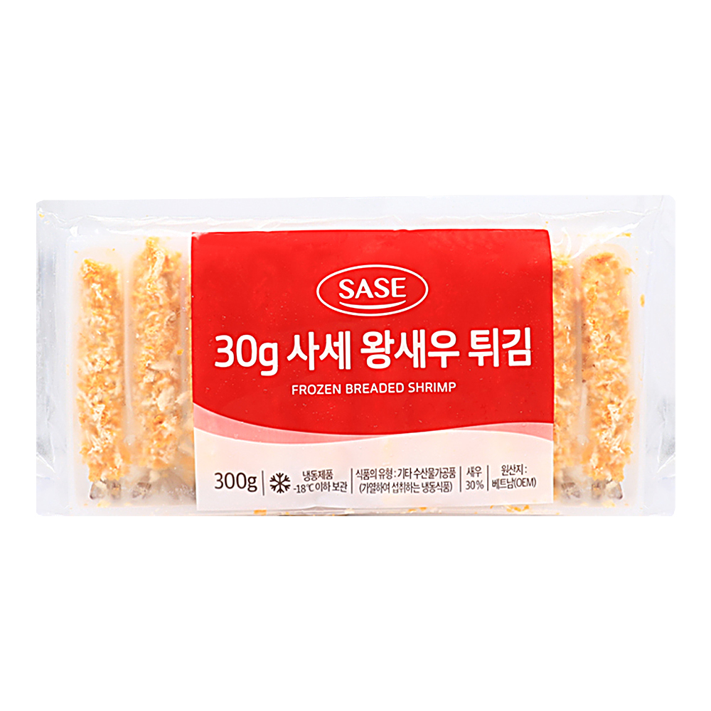 30g 사세 왕새우 튀김 300g(30g x 10ea) /냉동