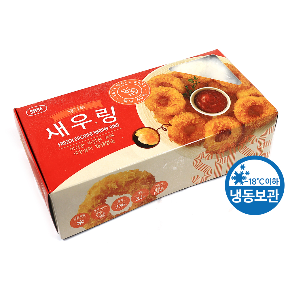 사세 빵가루 새우링 736g(23g x 32ea) /냉동