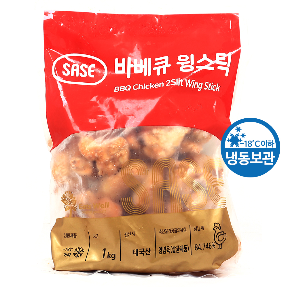 사세 바베큐 윙스틱 1kg /냉동
