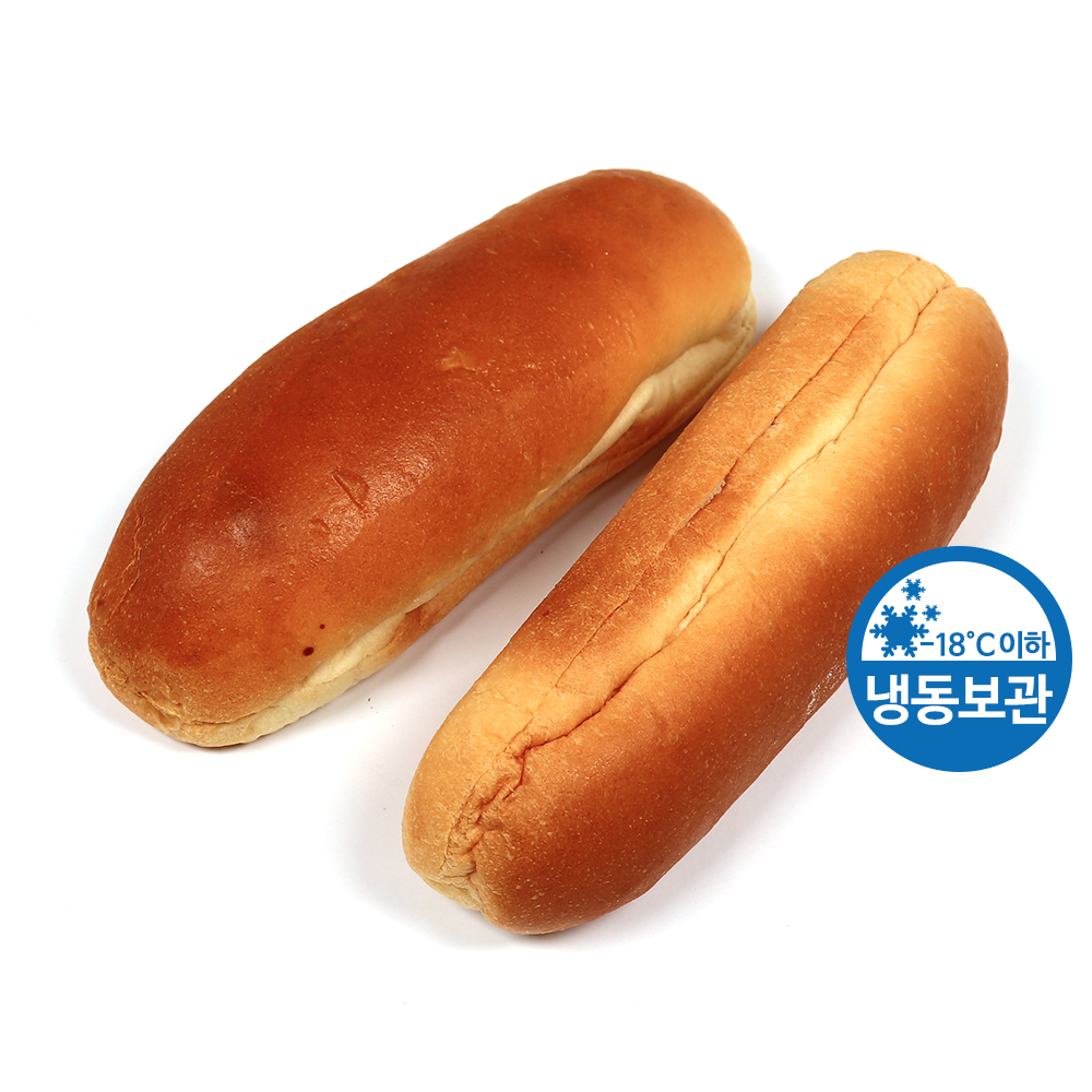 구스 핫도그 번 550g(55g x 10ea) 소시지 빵 /냉동