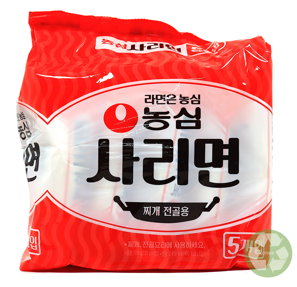 농심 사리면 550g(110g x 5ea) /찌개 전골용