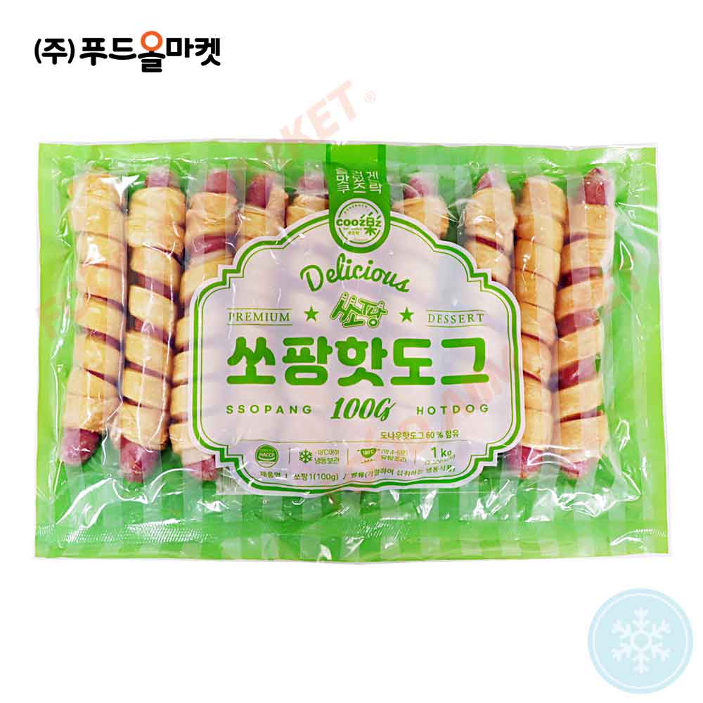 쿠즈락 쏘팡1(100g) 1kg /냉동 /매직핫도그