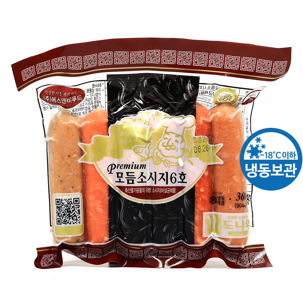 도나우 프리미엄모듬소시지6호 360g /냉동