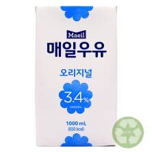 매일우유 3.4% 오리지널 1L /멸균우유
