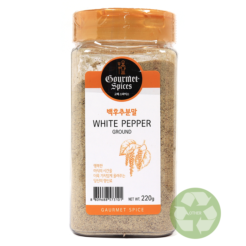 고메스파이스 백후추 분말 220g-중형/ 후추가루