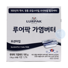 루어팍 가염버터 미니포션 180g (10g x 18개) /냉장/ 소비기한 25.08.25
