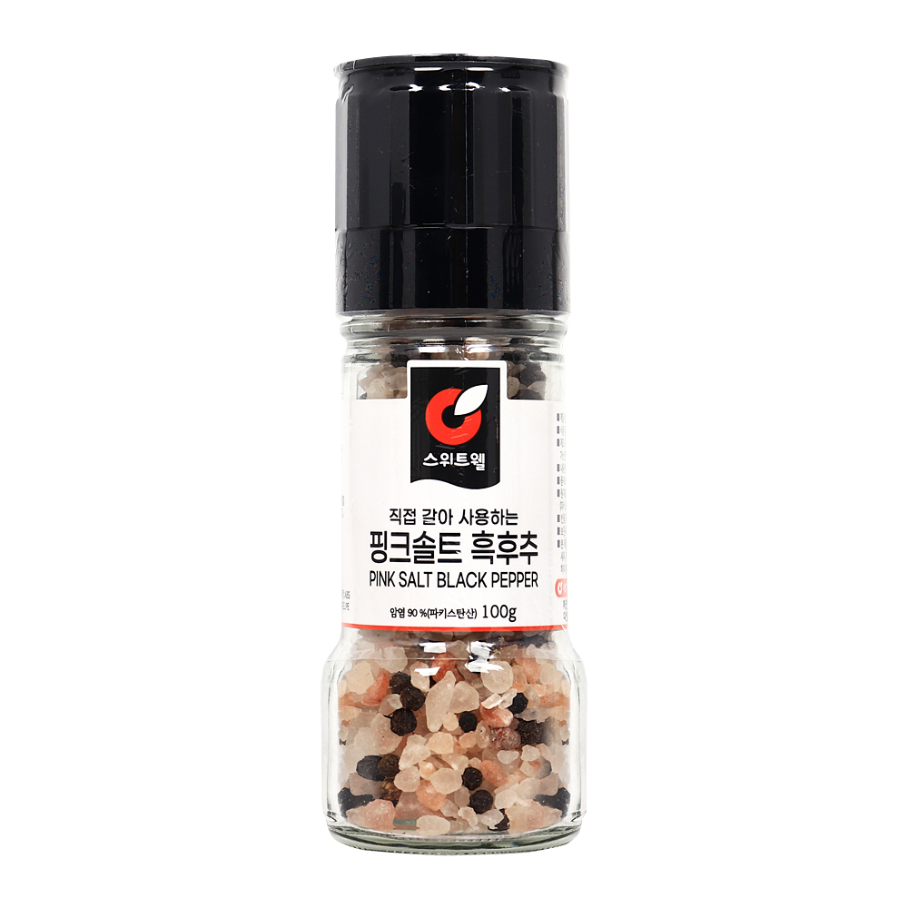 스위트웰 핑크솔트 흑후추 100g-그라인더