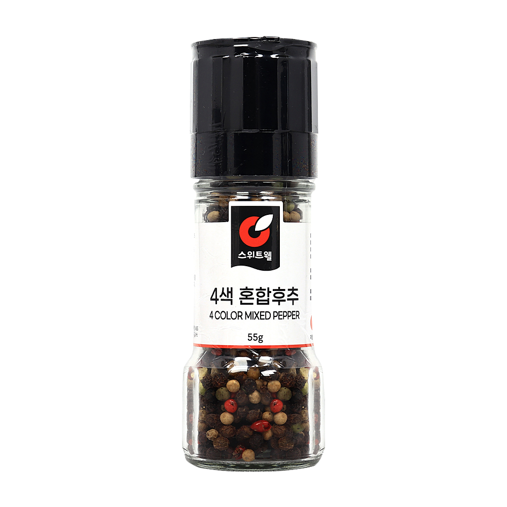 스위트웰 4색 혼합후추 55g-그라인더