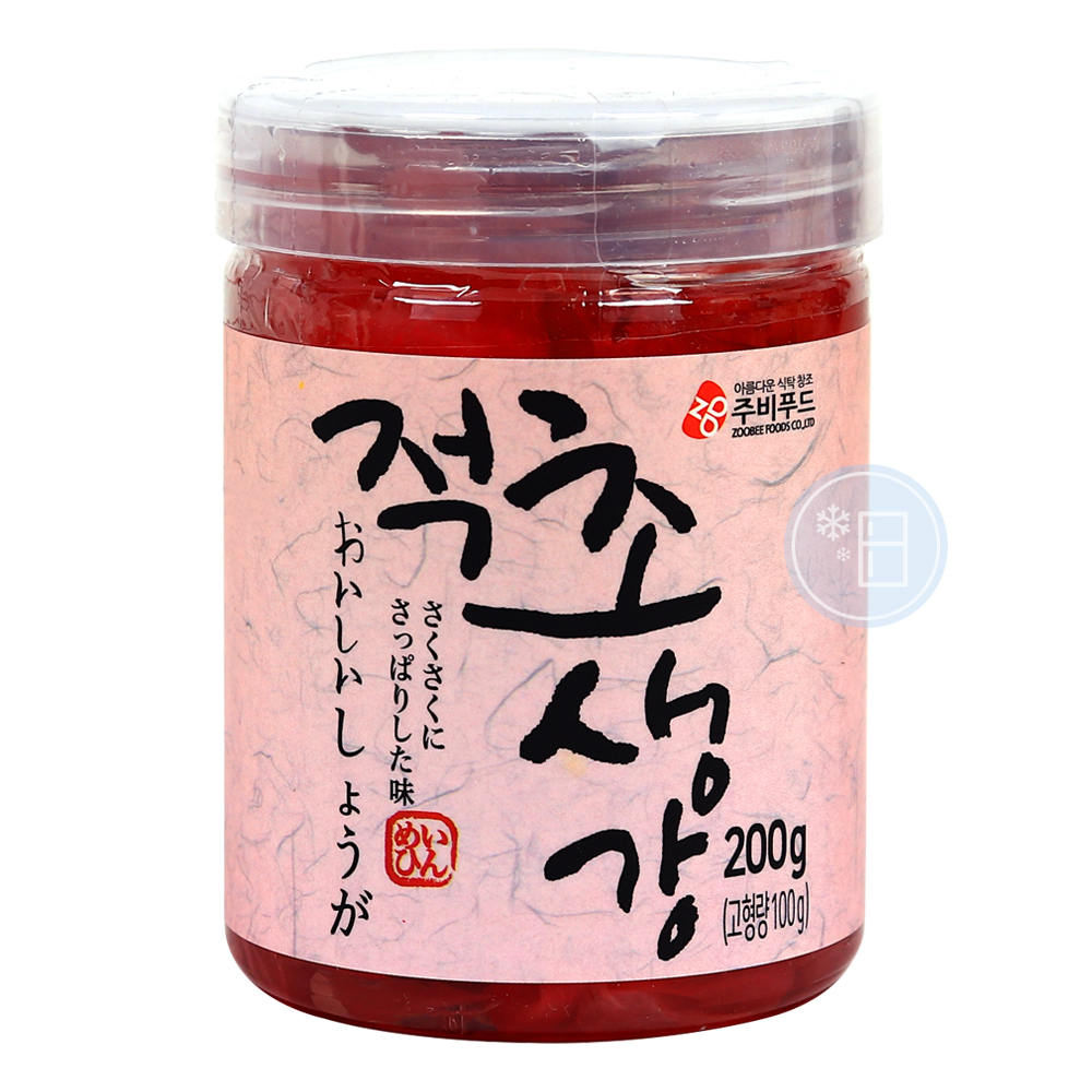 주비푸드 적초생강 200g-Pet /냉장