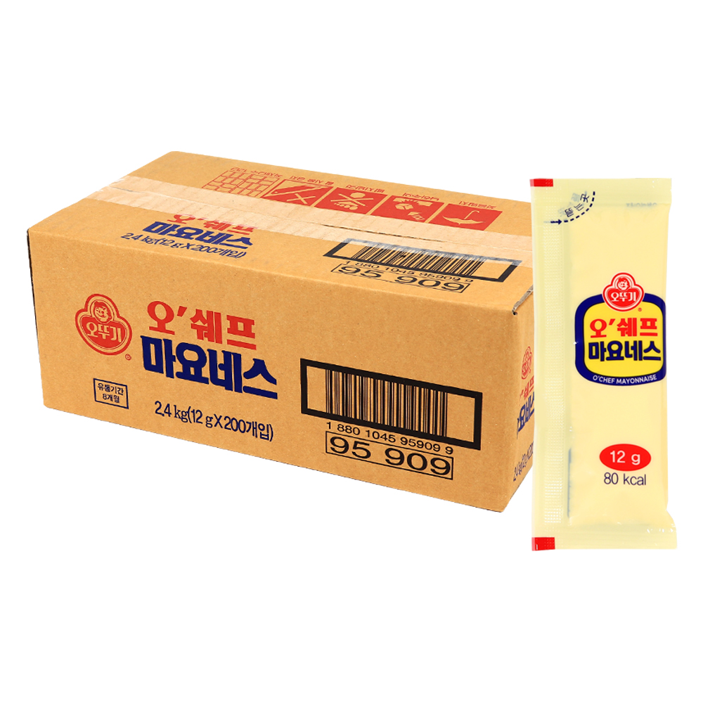 오쉐프 마요네즈 한박스 (12gX200ea)