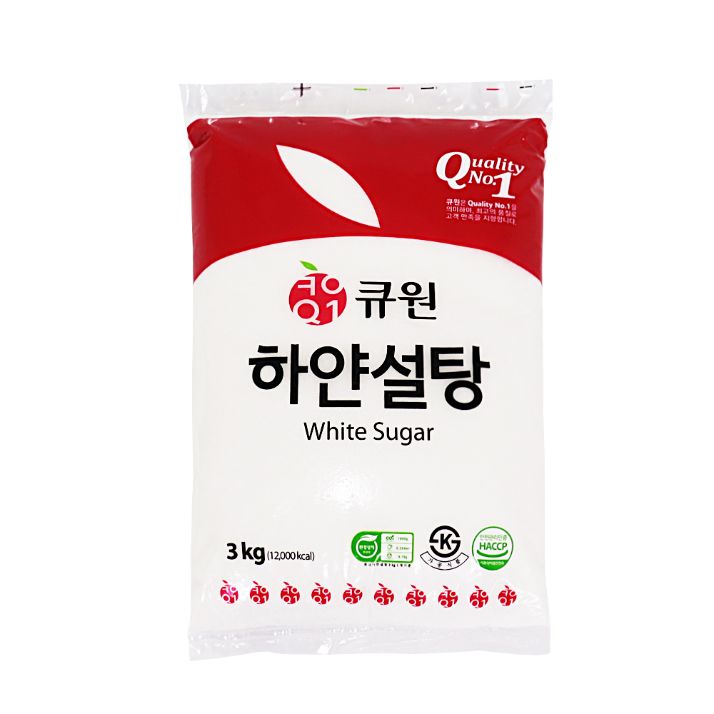 큐원 백설탕 3kg