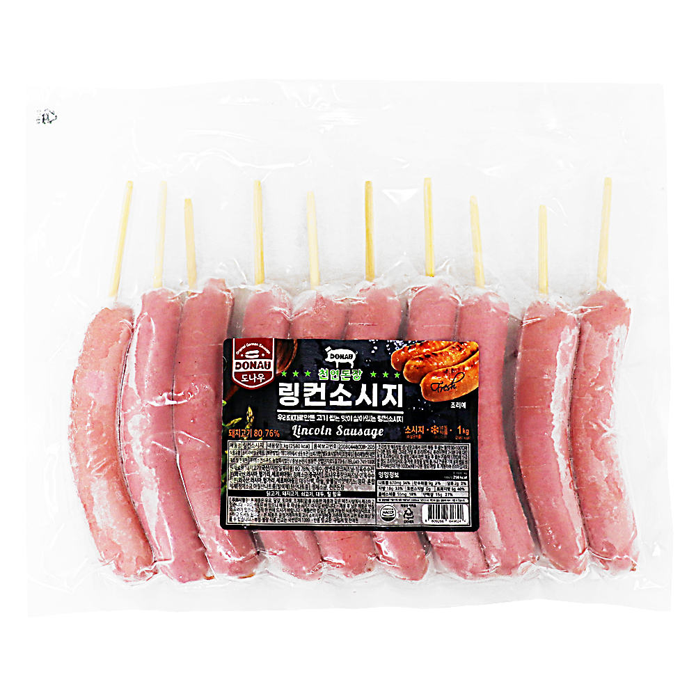 도나우 링컨 소시지 1kg /냉동 캠핑
