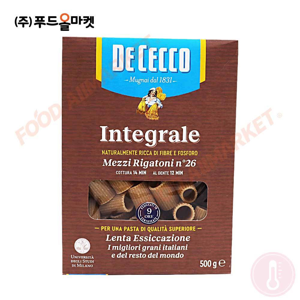 데체코 통밀 메쩨 리가토니 인테그랄레 500g