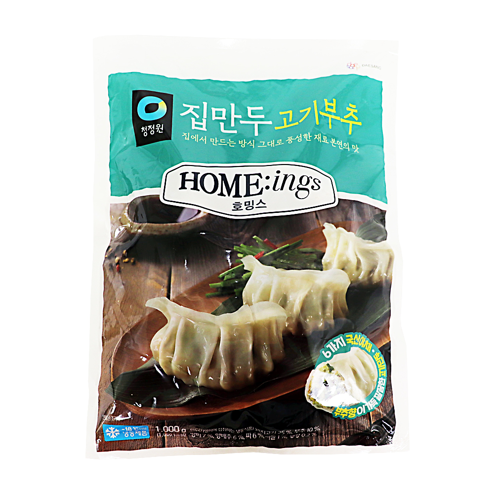 청정원 호밍스 집만두 고기부추 1kg /냉동