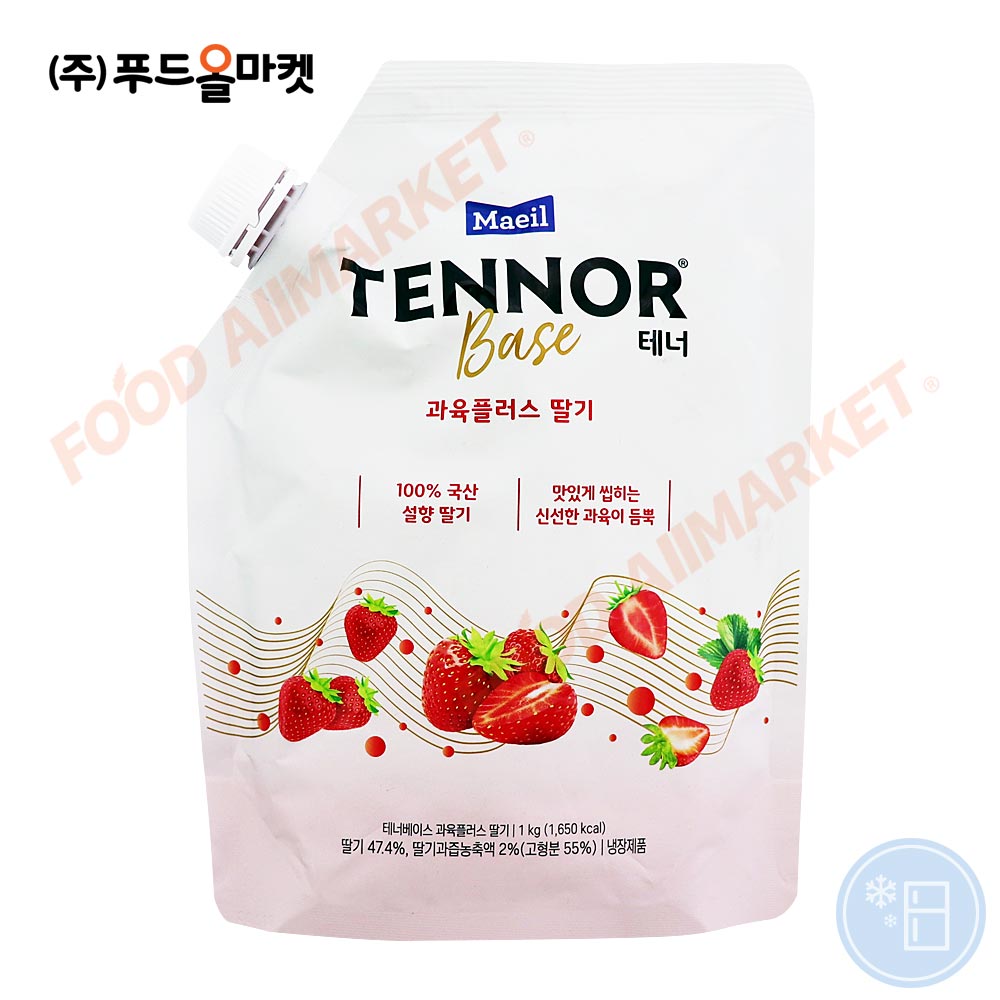 매일 테너베이스 과육플러스 딸기 1kg-파우치 /냉장