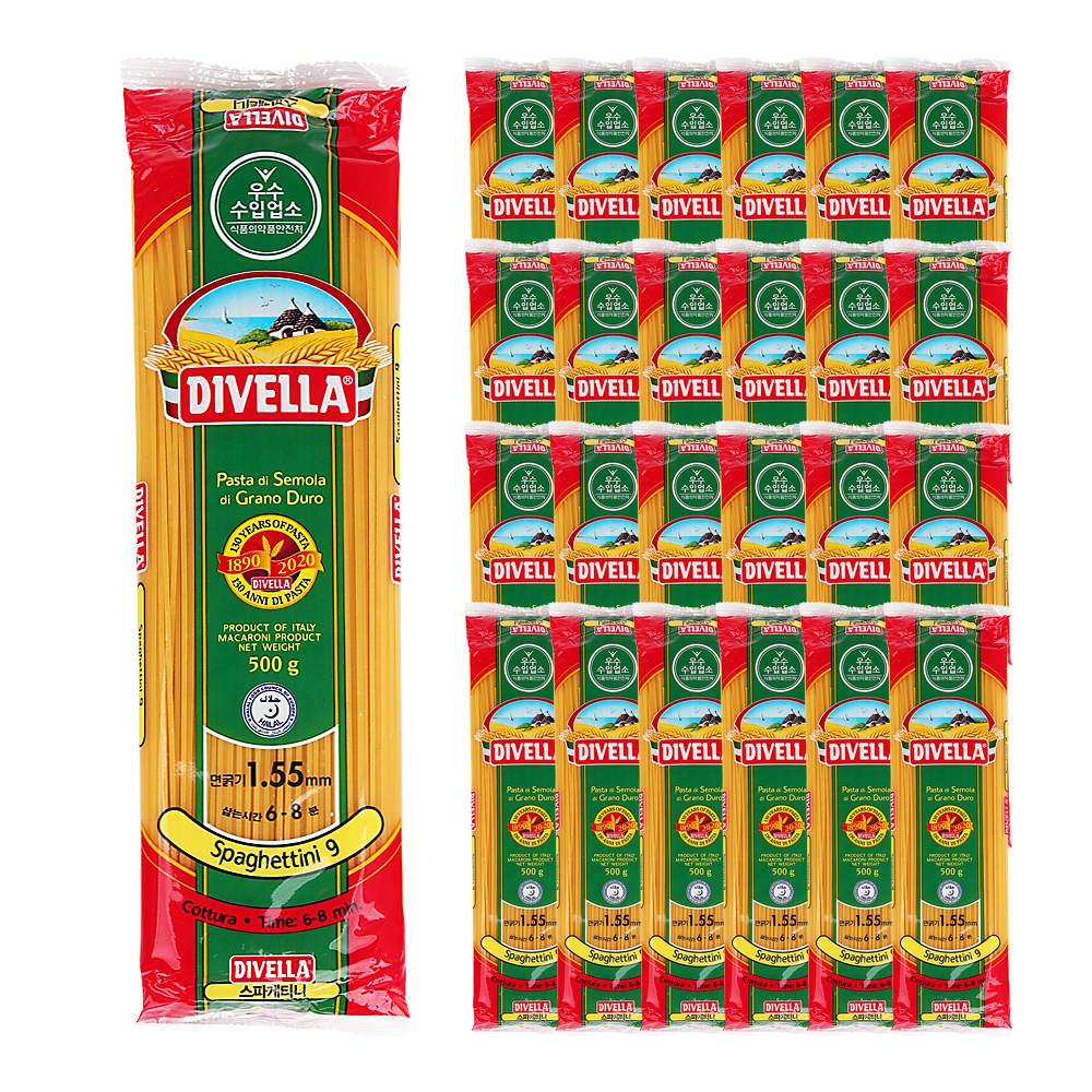 디벨라 9호 스파게티니 500g 한박스 (500g x 24ea)