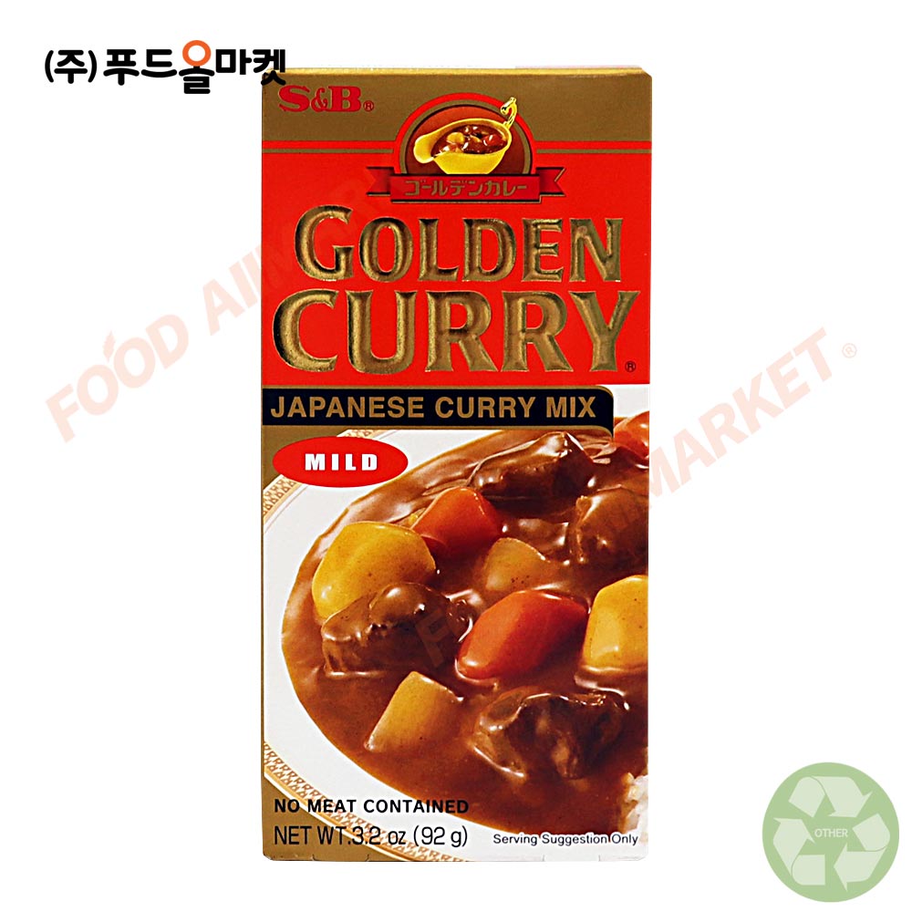 [특가할인]에스비 골든카레 순한맛 92g