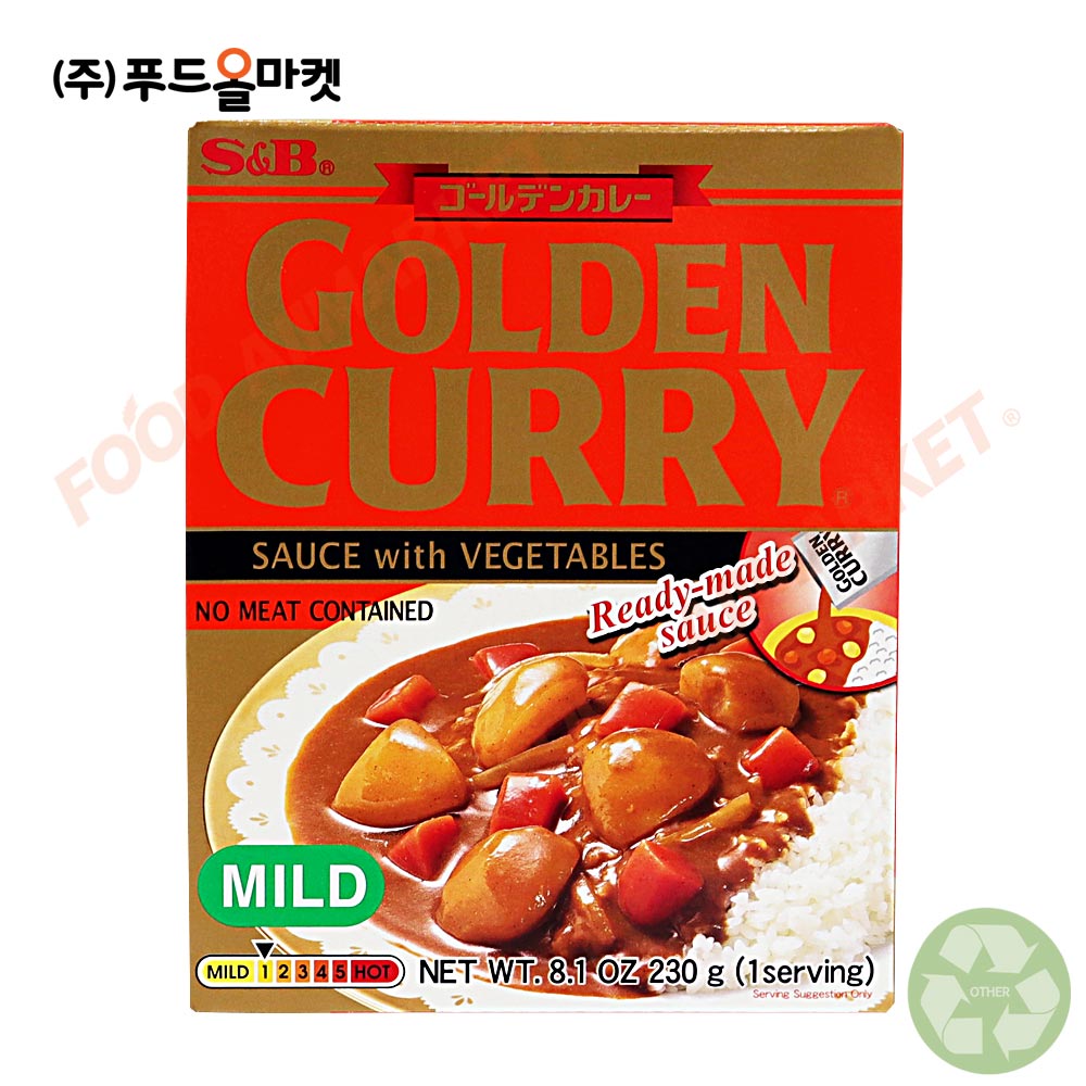 에스비 (즉석) 골든카레 위드 베지터블 순한맛 230g