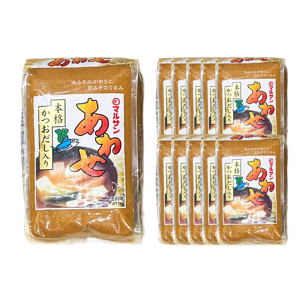 마루산아이 아와세 미소된장 1kg 한박스 (1kg x 10ea)