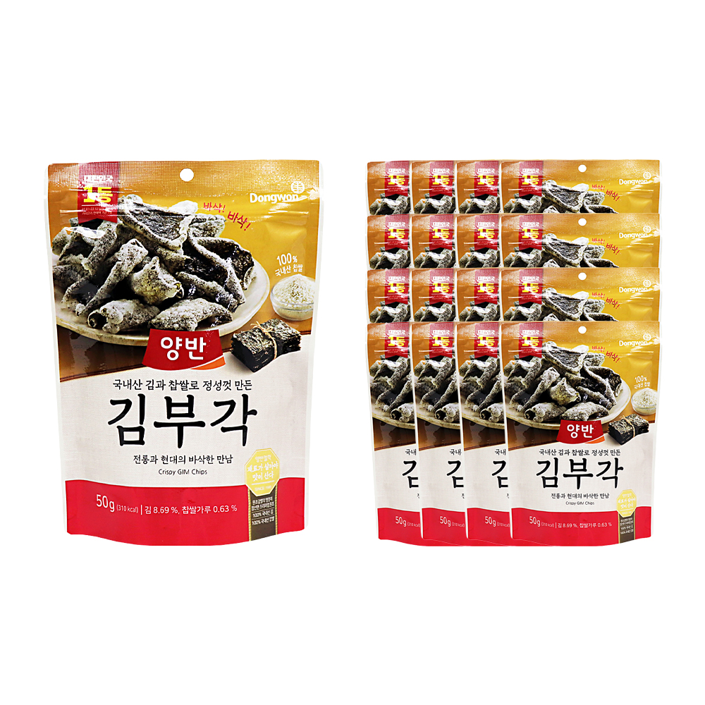 동원 양반 김부각 50g 한박스 (50g x 16ea)