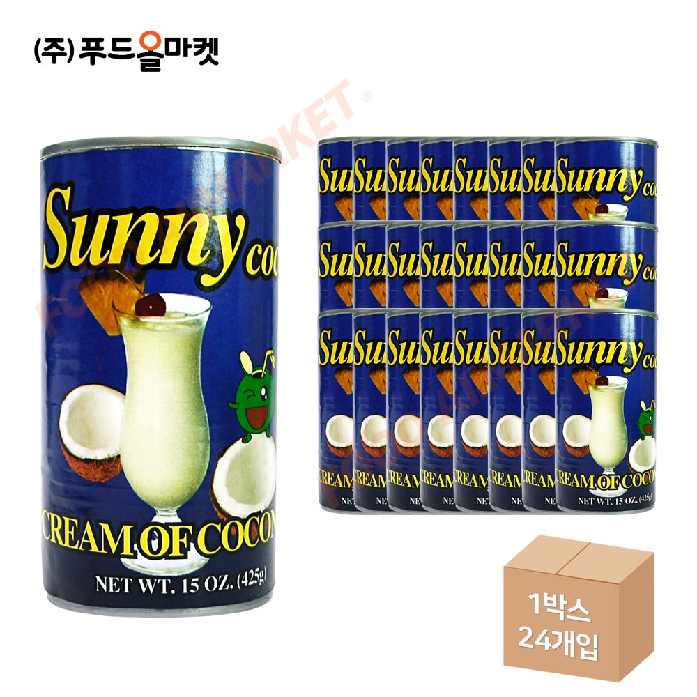 써니코코 코코넛크림 425g 한박스 (425g x 24ea)