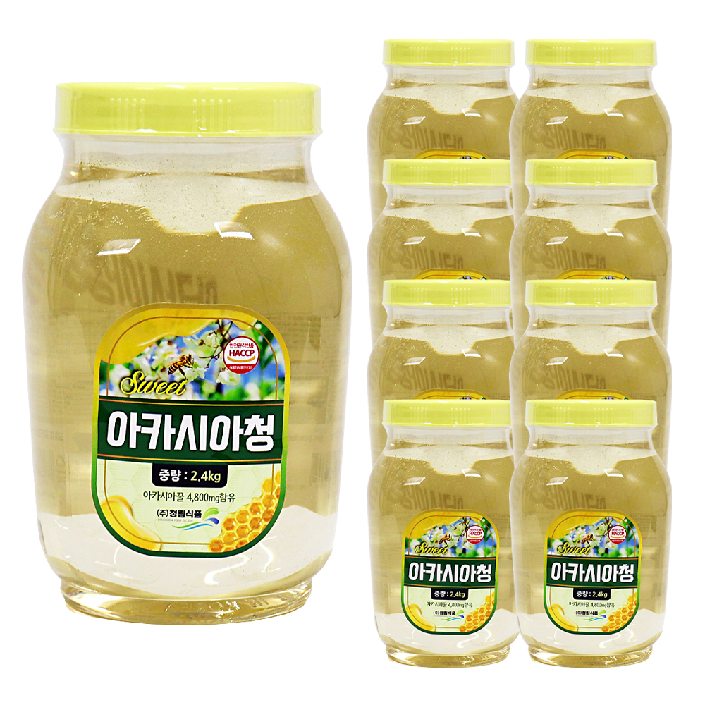 청림 sweet 아카시아청 2.4kg 한박스 (2.4kg x 8ea)-아이스박스무료
