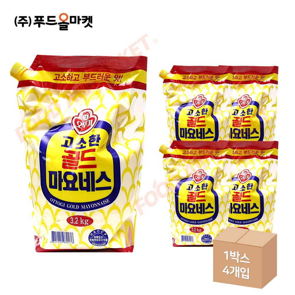 오뚜기 고소한 골드 마요네즈 3.2kg /스파우트팩 한박스 (3.2kg x 4ea)