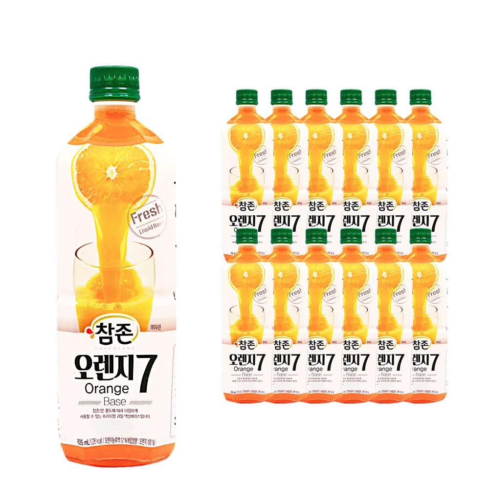 참존 오렌지7 835ml-PET 한박스 (835ml x 12ea)