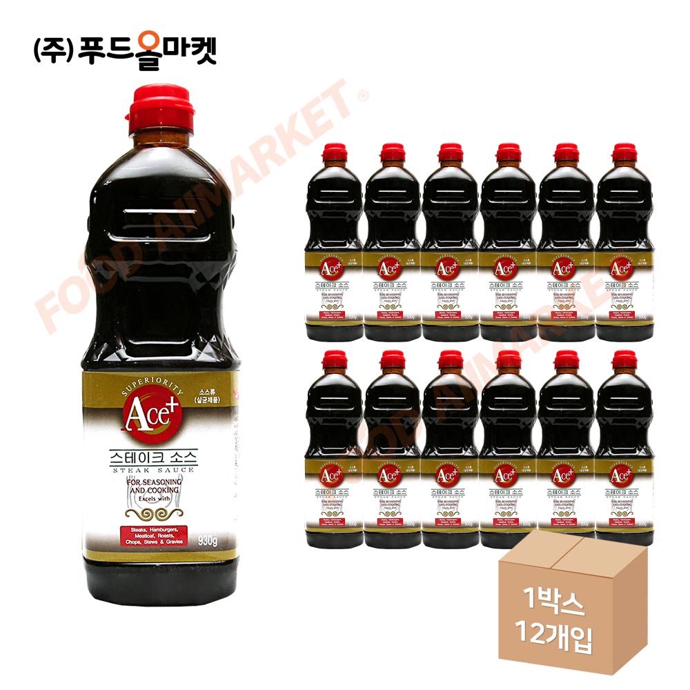 에이스플러스 스테이크소스 930g /PET 한박스 (930g x 12ea)