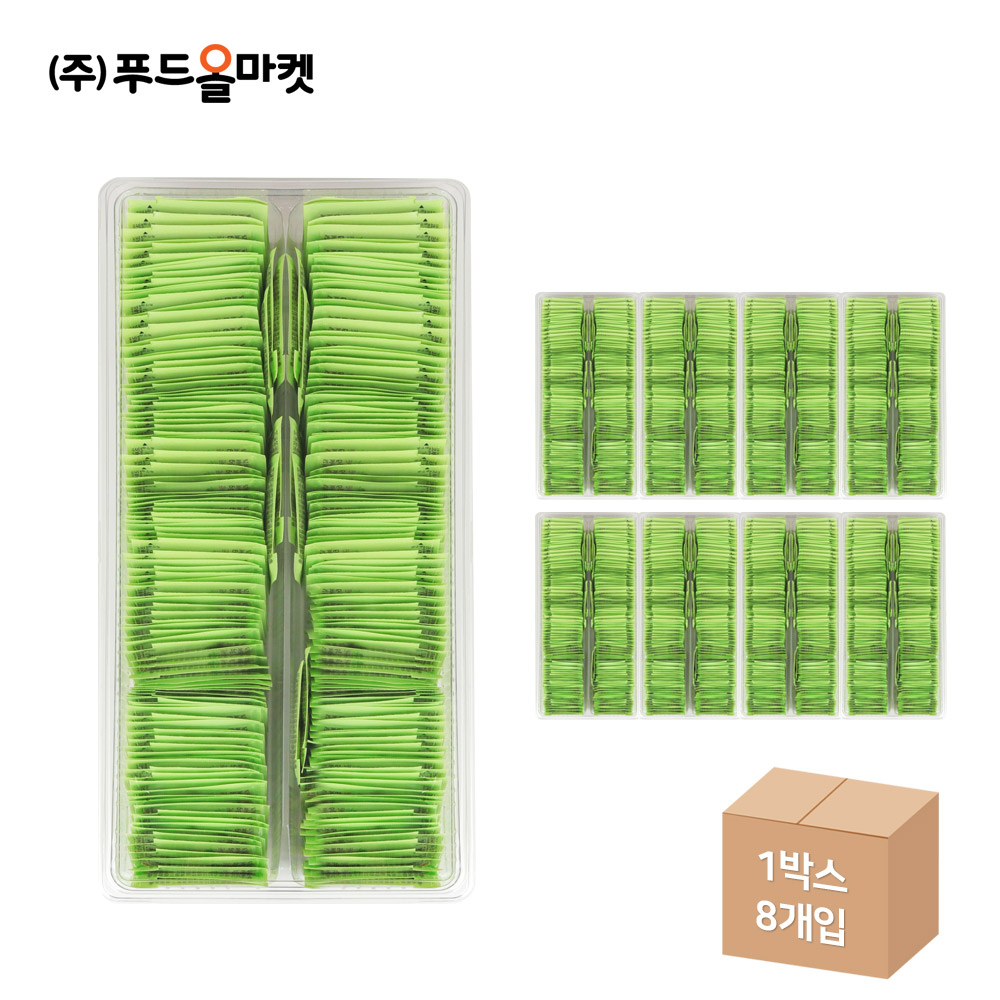 주비푸드 갈아만든 생와사비 일회용(3g x 250ea) /냉장 한박스 ((3g x 250ea) x 8ea)-아이스박스무료