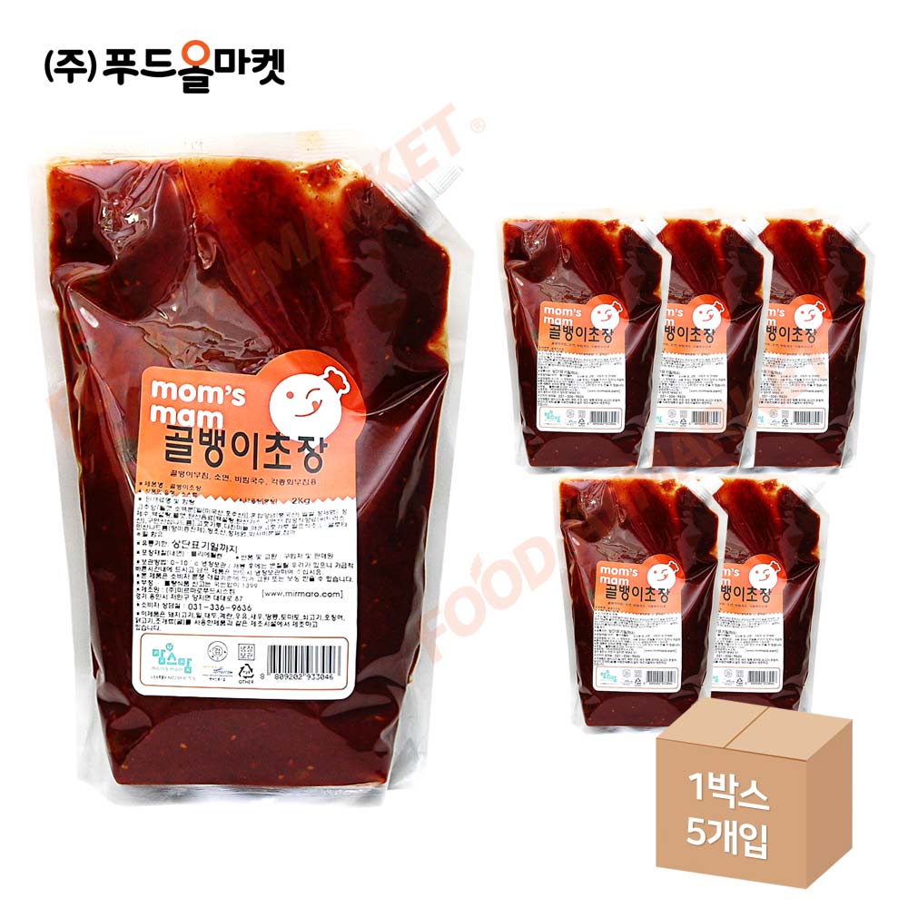 맘스맘 골뱅이초장 2kg /냉장 한박스 (2kg x 5ea)-아이스박스무료