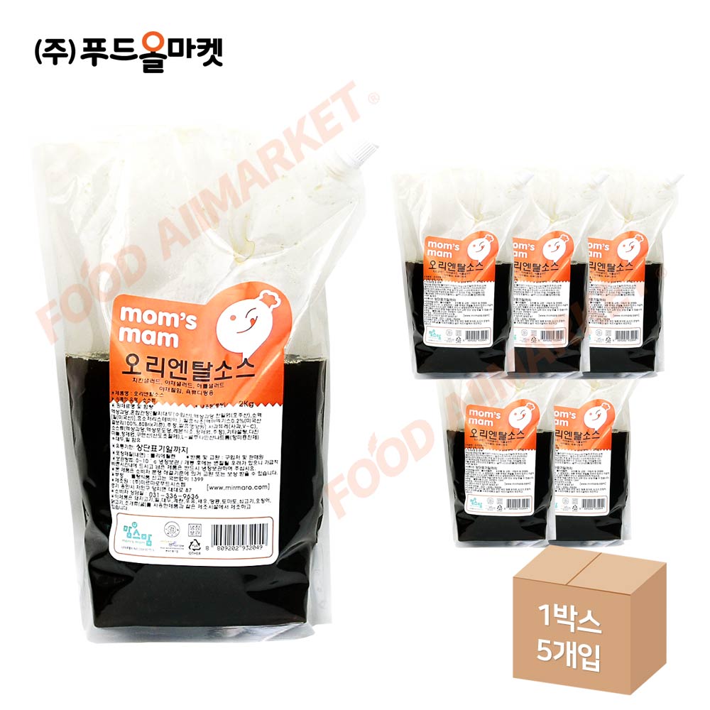 맘스맘 오리엔탈소스 2kg /냉장 한박스 (2kg x 5ea)-아이스박스무료