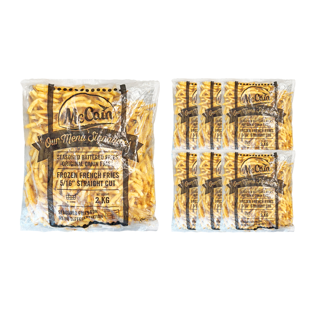 멕케인 시즌드 배터드 후라이 포테이토 2kg /냉동 한박스 (2kg x 6ea)