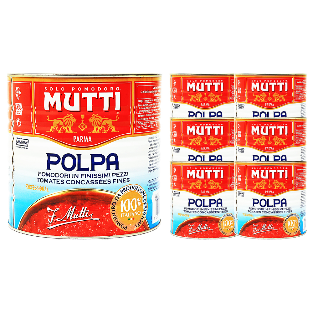 무띠 파인리 찹 토마토 2.5kg /펄프 /다진 토마토 한박스 (2.5kg x 6ea)