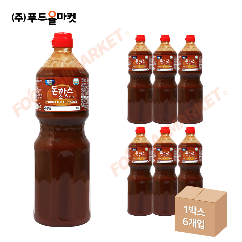푸른식품 돈까스소스 1.8kg 한박스 (1.8kg x 6ea)