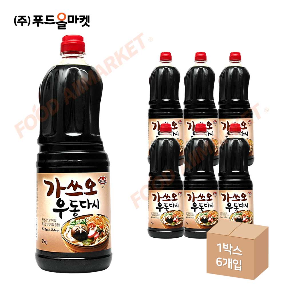 푸른식품 가쓰오우동다시 2kg 한박스 (2kg x 6ea)