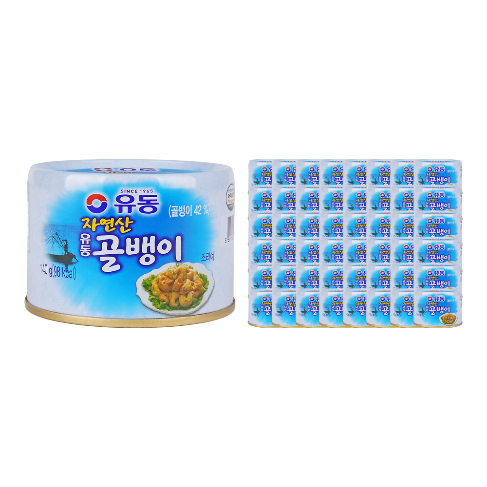 유동 자연산 골뱅이 140g 한박스 (140g x 48ea)