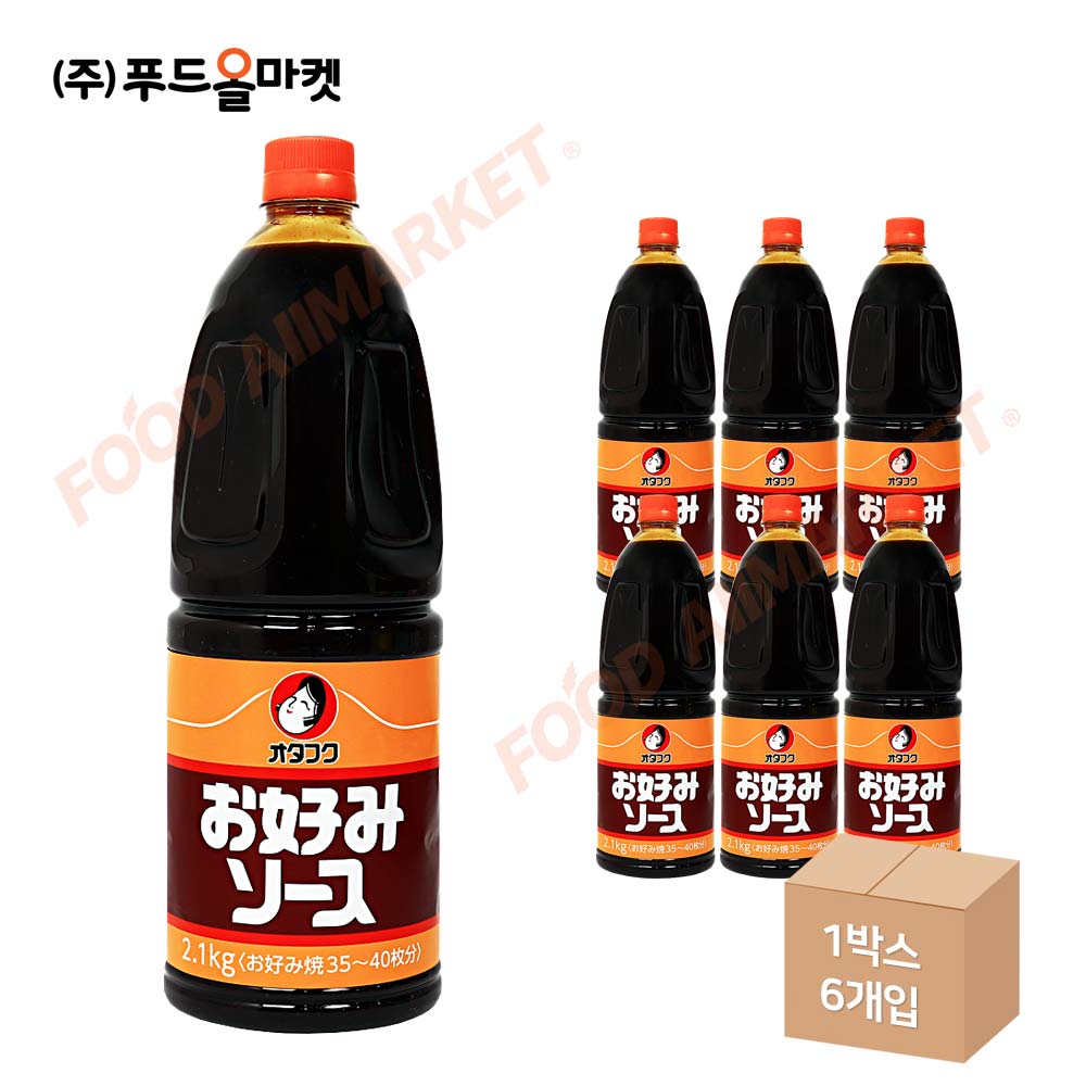 오타후쿠 오꼬노미소스 2.1kg 한박스 (2.1kg x 6ea)