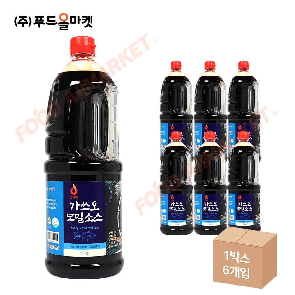 맛다랑 가쓰오모밀소스 2.3kg 한박스 (2.3kg x 6ea)