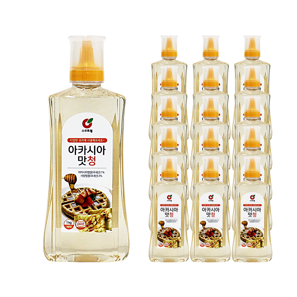 스위트웰 아카시아청 1kg 튜브 한박스 (1kg x 15ea)
