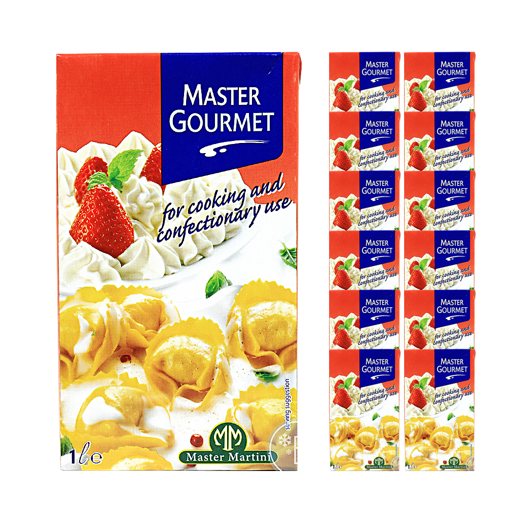 마스터 구어메트 1L-무가당/휘핑크림-레드/냉장 한박스 (1Lx12ea)-아이스박스포함