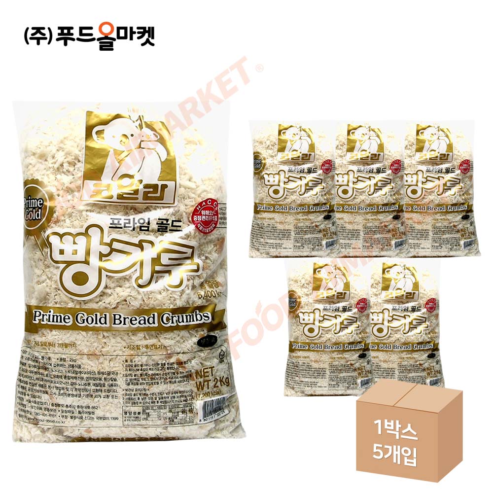 코알라 프라임골드 빵가루 2kg /일식빵가루/냉동 한박스 (2kg x 5ea)