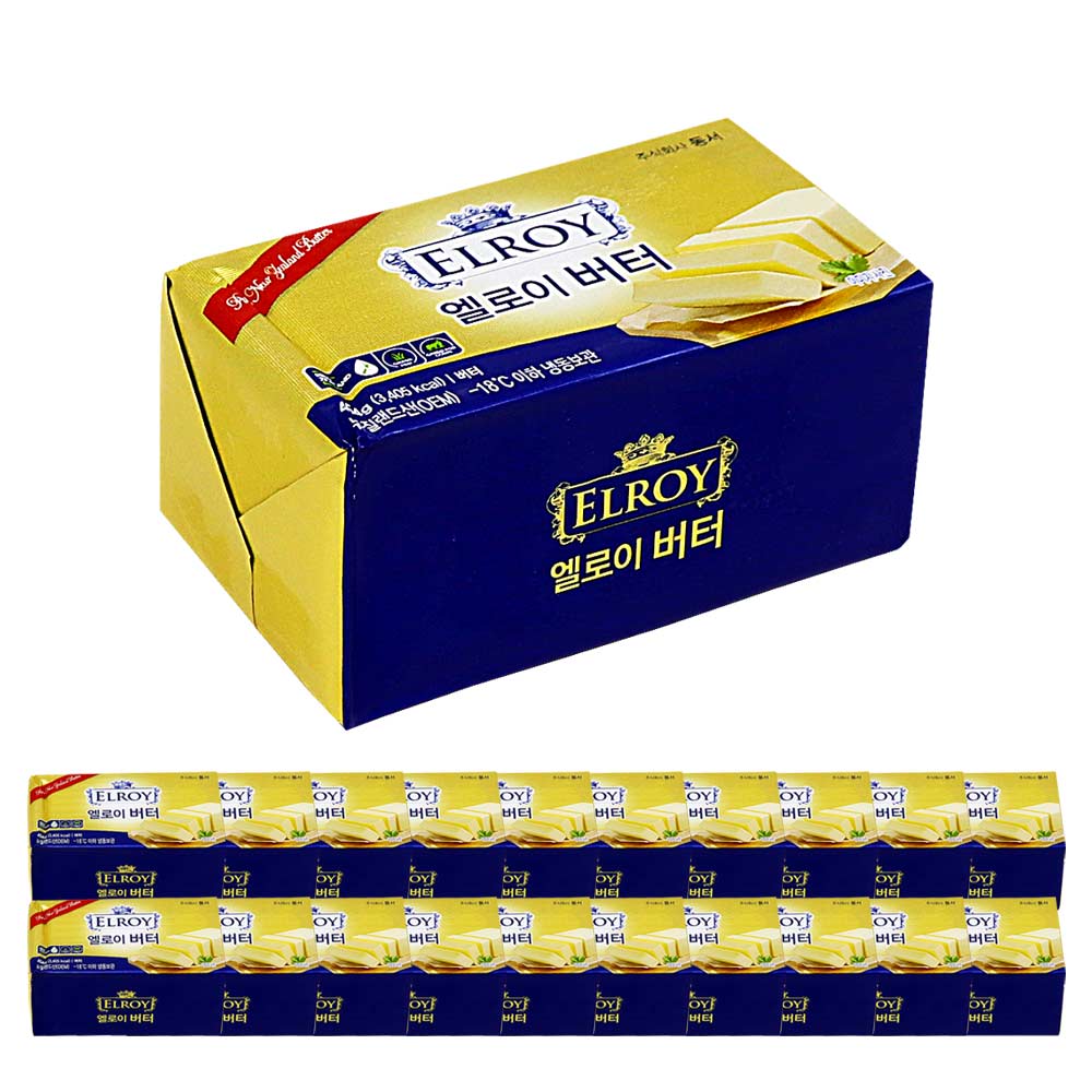 엘로이 버터 454g /무염 /냉동 한박스 (454g x 20ea)-아이스박스무료