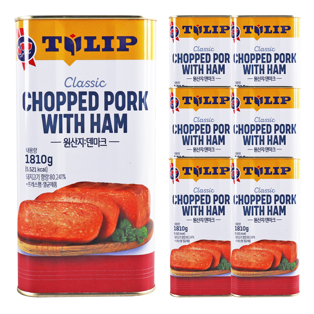 튤립 촙트포크햄 1.81kg 한박스 (1.81kg x 6ea)