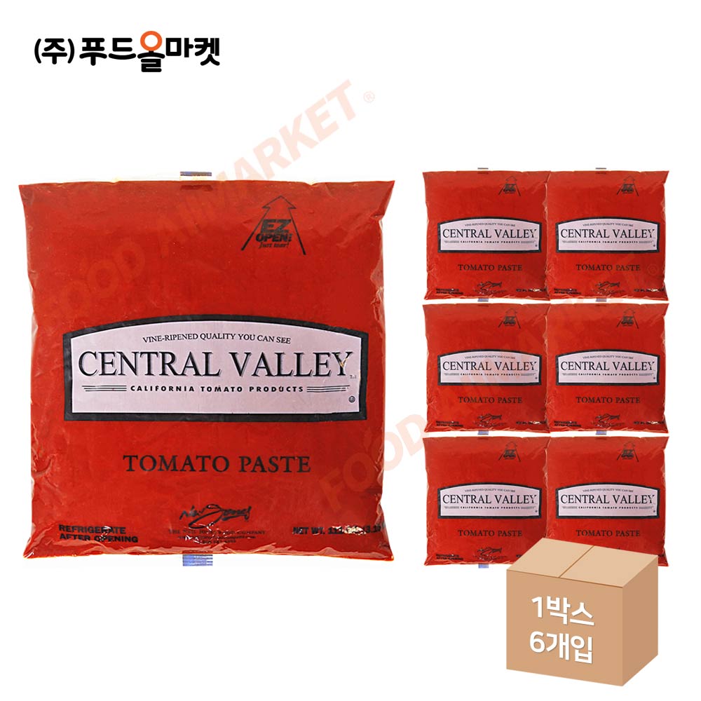 센트럴밸리 토마토페이스트 3.15kg 파우치 한박스 (3.15kg x 6ea)