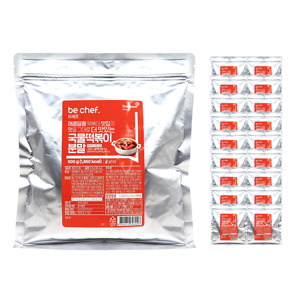 동원홈푸드 비셰프 더맛있는 국물떡볶이분말 500g 한박스 (500g x 20ea)