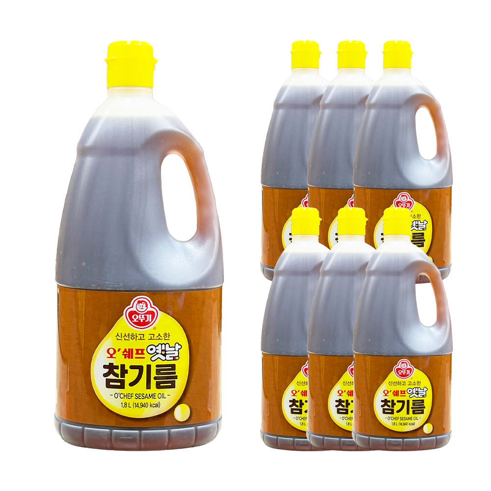 오쉐프 옛날참기름 1.8L /오뚜기 한박스 (1.8L x 6ea)