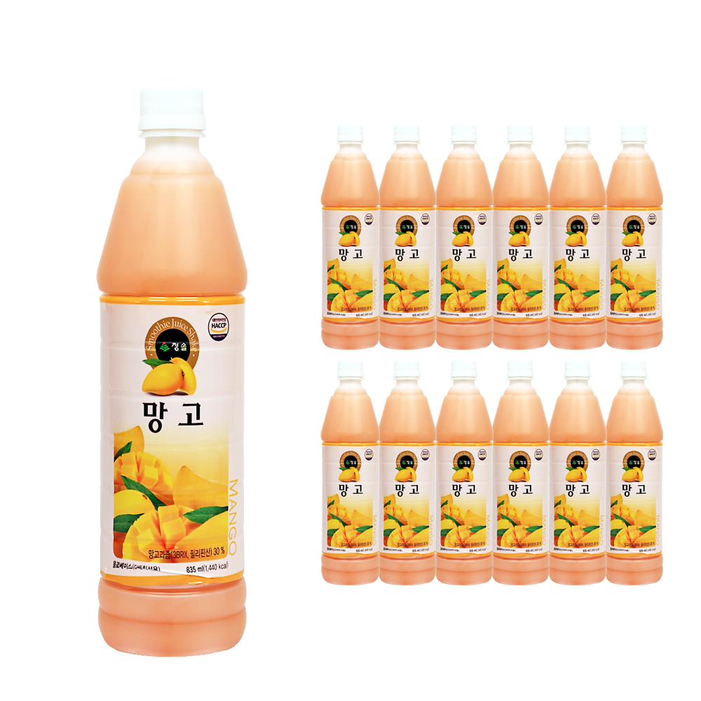 청솔 망고 835ml 한박스 (835ml x 12ea)