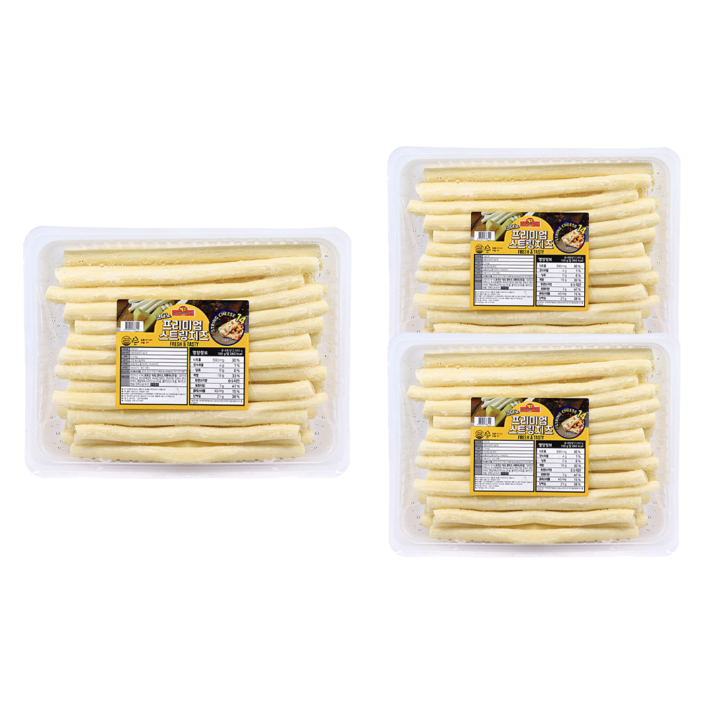 코다노 프리미엄스트링치즈-14mm(약60ea/22cm) 2.5kg /냉동 한박스 (2.5kg x 2ea)