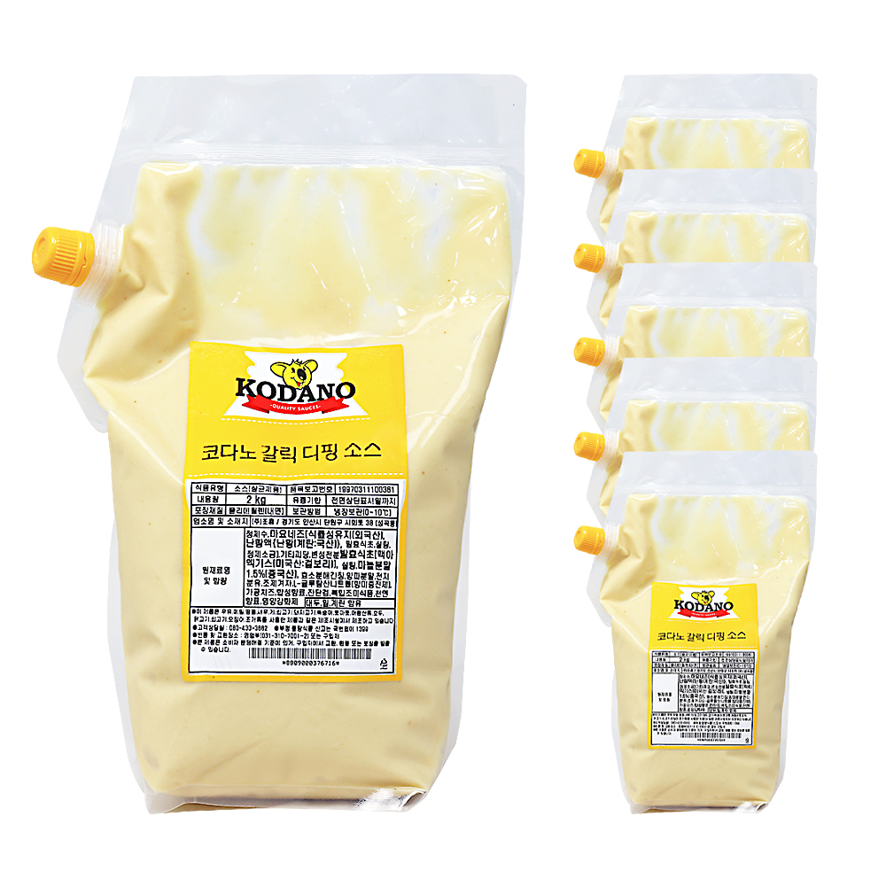 코다노 갈릭디핑소스 2kg /냉장 한박스 (2kg x 5ea)